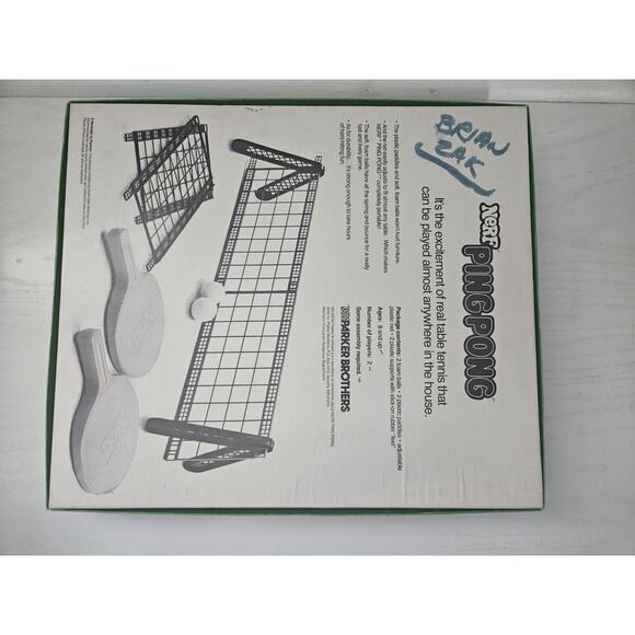 Vintage 1982 Official NERF‎ Ping Pong Indoor Game In Box - Picture 8 of 16